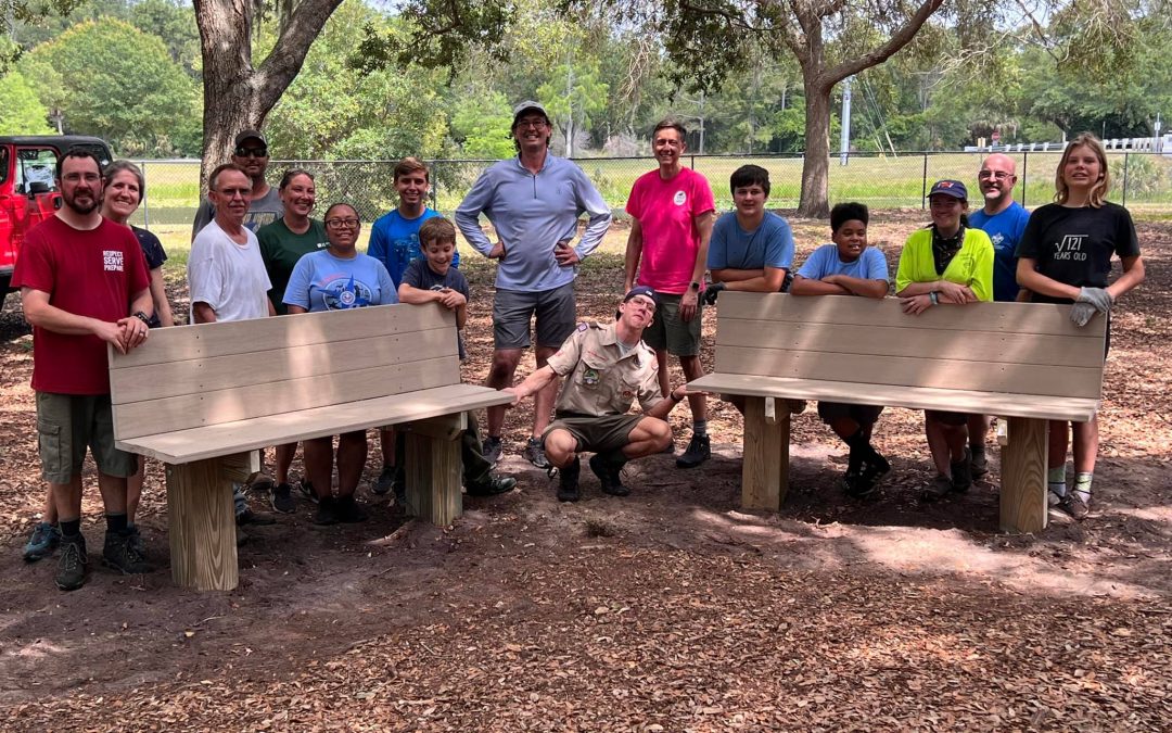 Eagle Project 2: Park Benches in the Dog Park at Walsingham Park-May 7