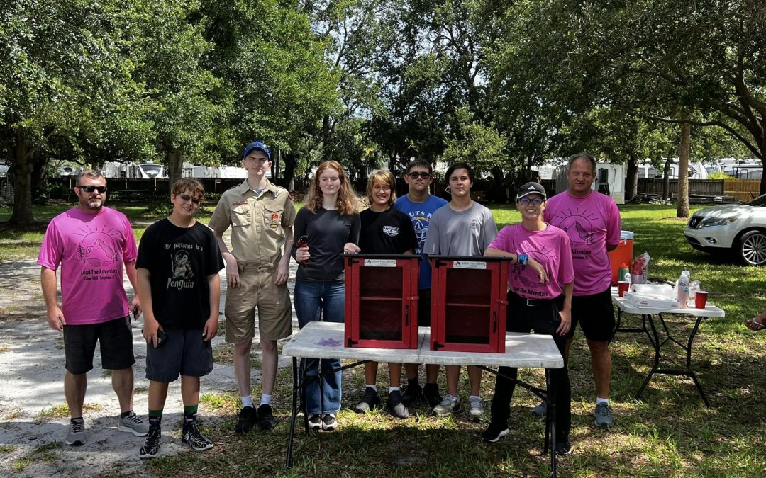 Eagle Project 3: Free Library Boxes at Frontier Elementary School – June 24 and 26-27, 2023